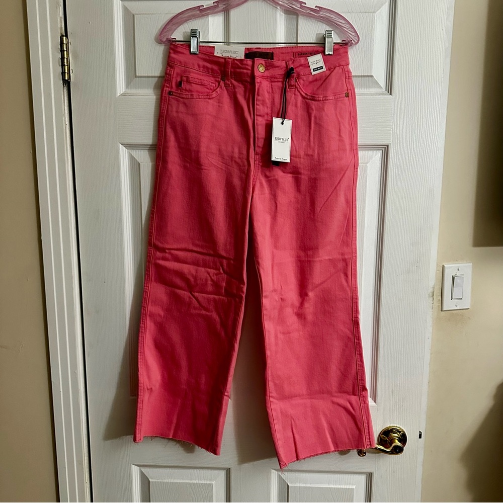 Pink Judy Blue Wide-Leg Jeans